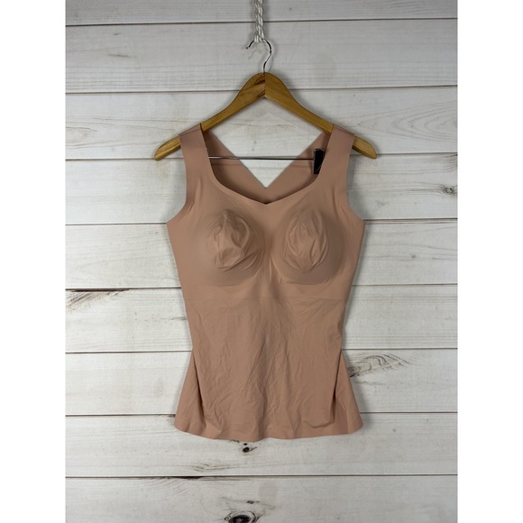 Evelyn & Bobbie Other - Evelyn & Bobbie Defy Bra Tank Top Womens XL Beige Shapewear Padded Seamless